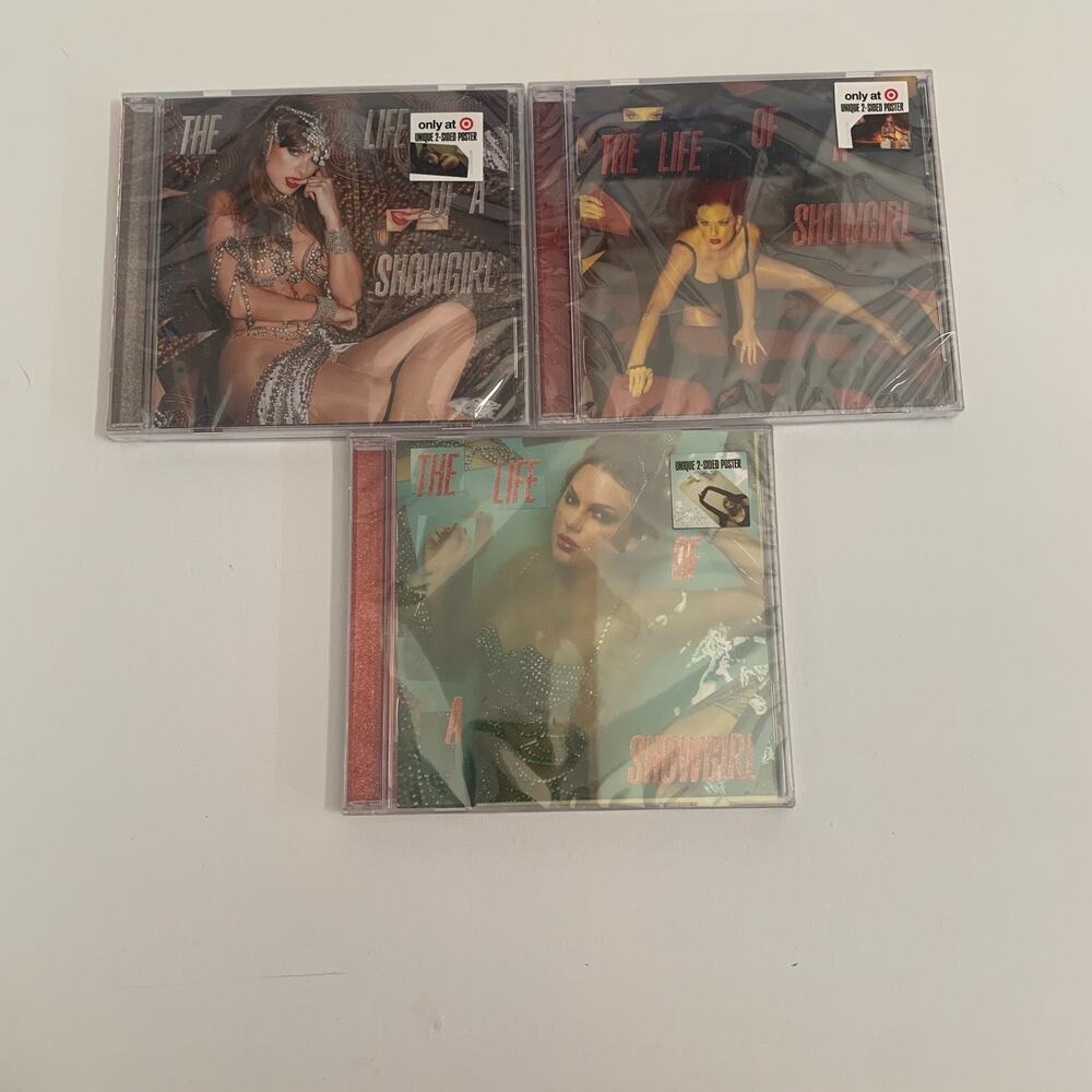 Taylor Swift Lot Of 3 The Life Of A Showgirl CD 2025 Brand New Sealed